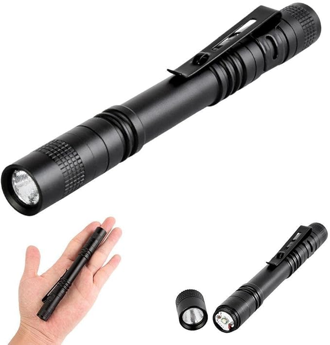 Pen Flashlight,5PCS Led Pen Light Flashlights with Clip,Mini Pocket Flashlight Small Penlight Inspection Flashlight