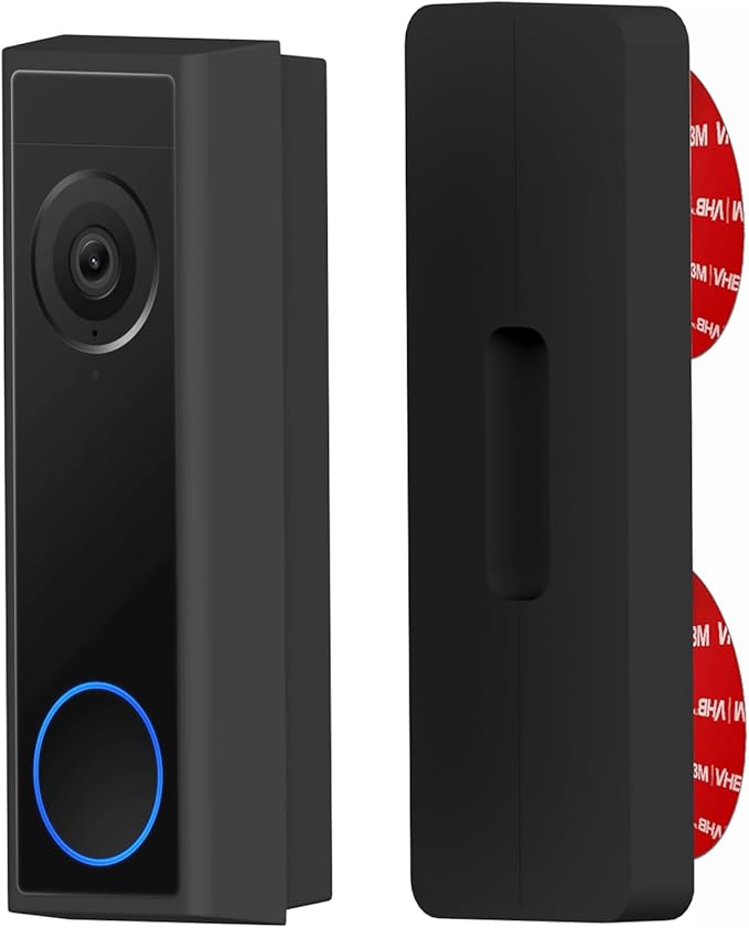 No-Drill Adhesive Sticky Mount Compatible with Eufy Doorbells No Drilling Protect The Walls Doorbell Adhesive Plate No More Drilling Landlord Friendly Made in UK