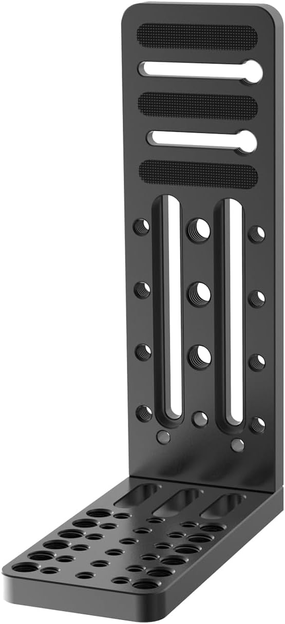 DINESK Camera L Bracket,Universal Vertical Camera Mount Horizontal Switching Tripod Quick Release Plate Compatible with Canon Nikon Sony 4K Video Fujifilm DJI Stabilizer Monopod (Long Version)