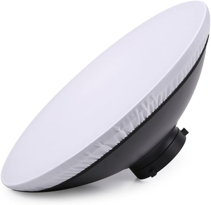 Andoer 16inch Bowens Mount Beauty Dish Diffuser Reflector + Honeycomb Grid + Soft Cloth White Inner for Photo Studio Bowens Strobe Light Speedlite