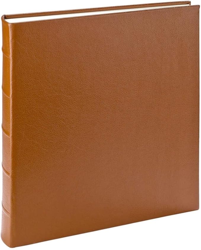 Large Bound Album - Graphic Image Leather Photo Album - Archival Quality Clear Pages - Made in USA