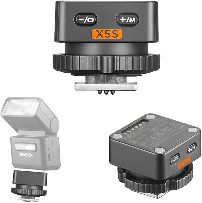 Godox X5S X5 S TTL Wireless Flash Trigger for Sony, GODOX X5-S for IT32 Mini TTL Flash, Hotshoe & Trigger in One, Flexible Magnetic Design, Instant Wireless Communication Without Manual Pairing