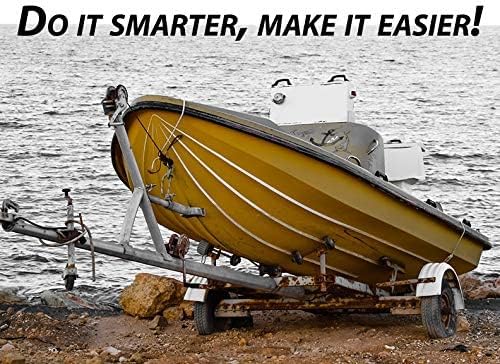 DC Cargo Mall 2" x 84" Transom Tie Down Straps – Heavy-Duty Boat Trailer Straps for Bass Boats, Jet Skis & More, Secure Fit, Easy to Use - Marine Boat Accessories