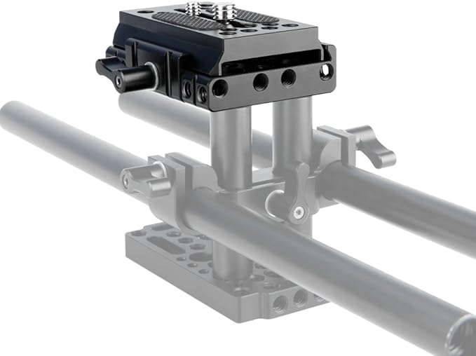 NICEYRIG Quick Release Base Plate Compatible with Manfrotto 577, 501, 504, 701 for DSLR Camera 15mm Rail Support System