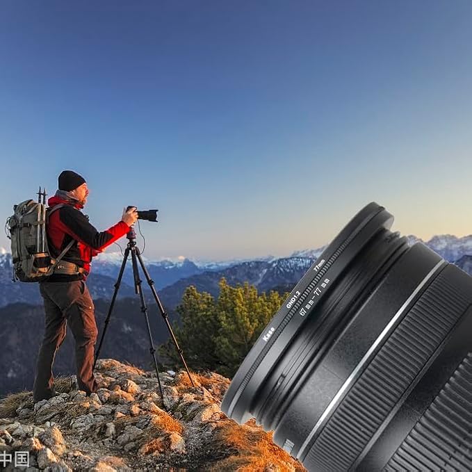 77mm Lens to 67mm Camera Lens Adapter 77mm to 67mm Step Down Ring Adapter Ring for All Brands of UV ND CPL, with Premium Lens Wiping Cloth 2 Pack (77mm-67mm)