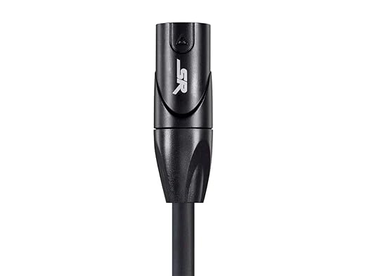 Monoprice XLR Male to XLR Female Cable - Microphone & Interconnect, Gold Plated, 16AWG, 6 Feet, Black - Stage Right Series