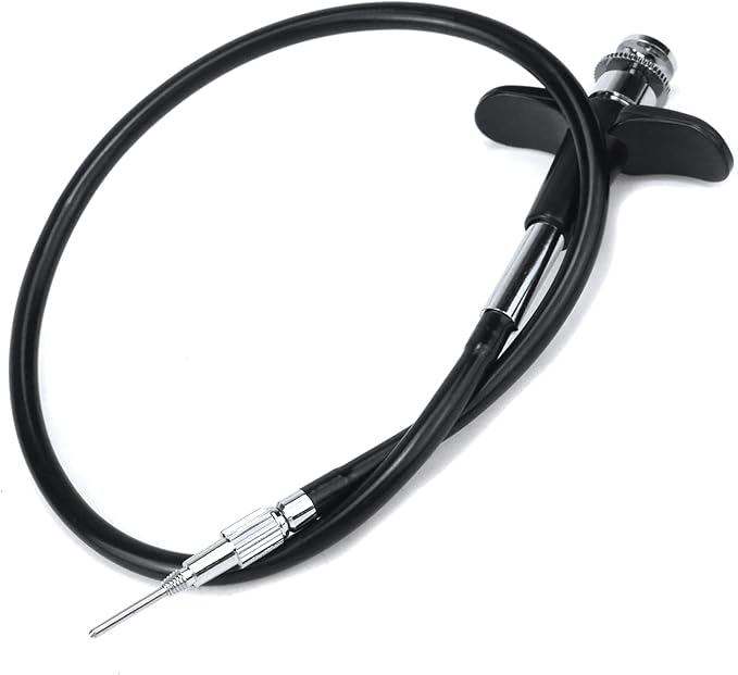 Pastlla 15.7"(40cm) Threaded Release Cable Vibration-Free Black Shutter Release Cable Shutter Release Cable with Bulb-Lock Mechanical Shutter Release Cable