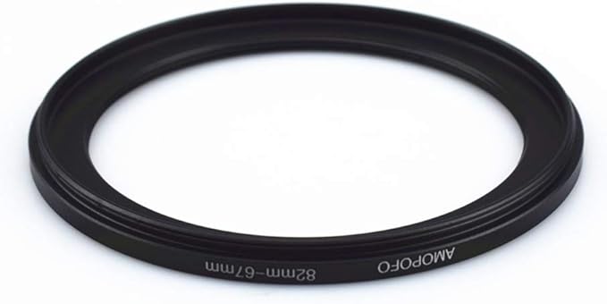 82 to 67mm Metal Ring/82mm to 67mm Step Down Rings Filter Adapter for UV,ND,CPL,Metal Step Down Rings,Compatible with All 82mm Camera Lenses & 67mm Accessories