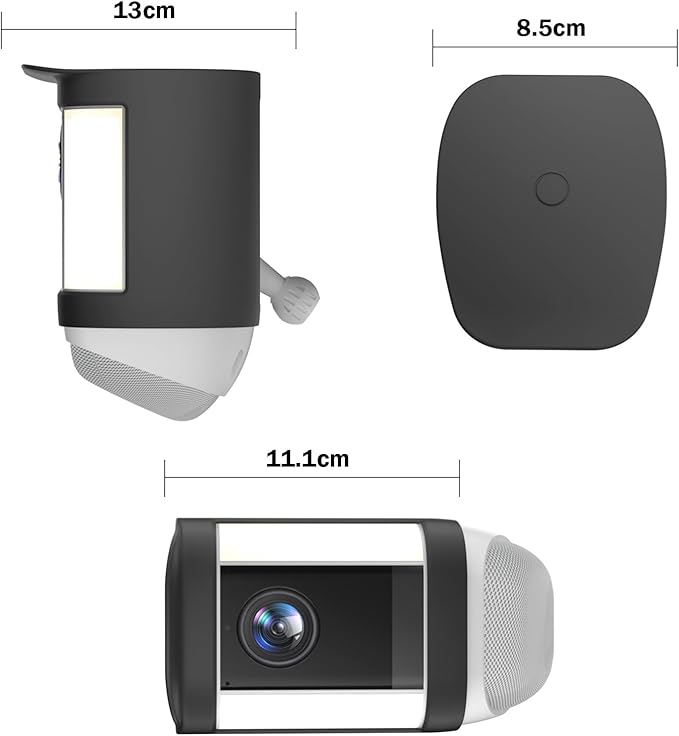 Silicone Cover Skin Compatible with R ing Spotlight Cam Pro (Battery) | Sun Glare, UV Light and Weather Resistant Protected Case (Soptlight Cam Pro)