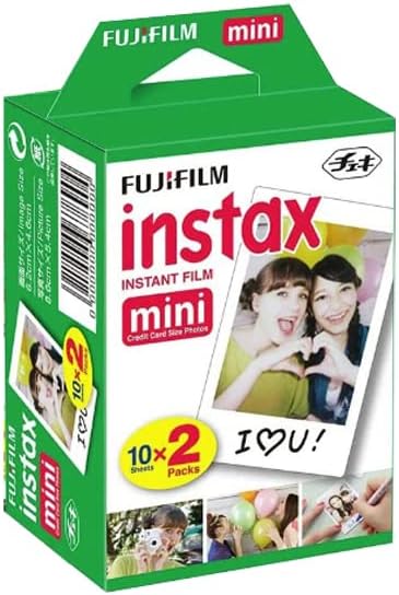 Fujifilm INSTAX Mini Instant Film (White) for Fujifilm Mini 8,9,11,12 Cameras w/Quality Photo Microfiber Cloth (20 Prints)