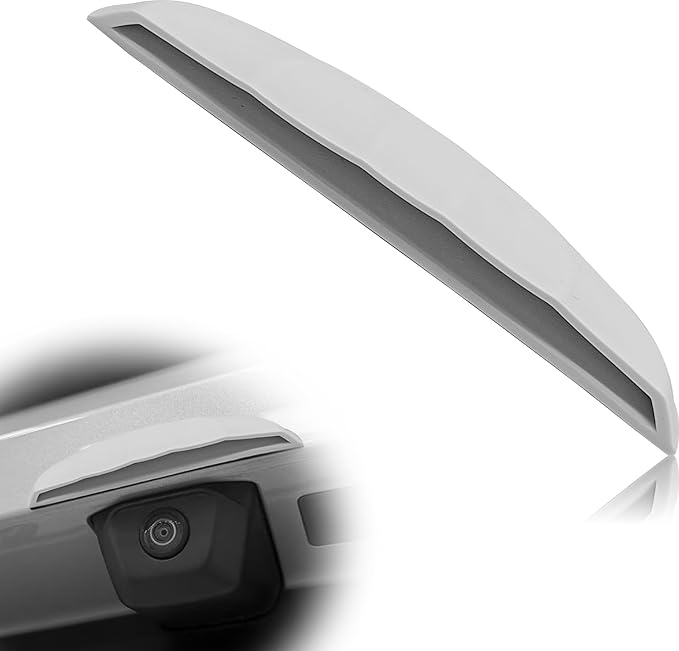 Car Reversing Camera rain Cover, Car Backup Camera Protective Sticker, Silicone rain Sticker Wider Design for Blocking Rainwater Cars Accessories Rain Cover(White)