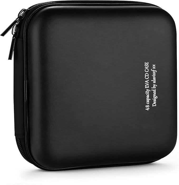 DVD Case, EVA CD Case Holder Storage Organizer Portable Protective DVD Wallet Holder for Car