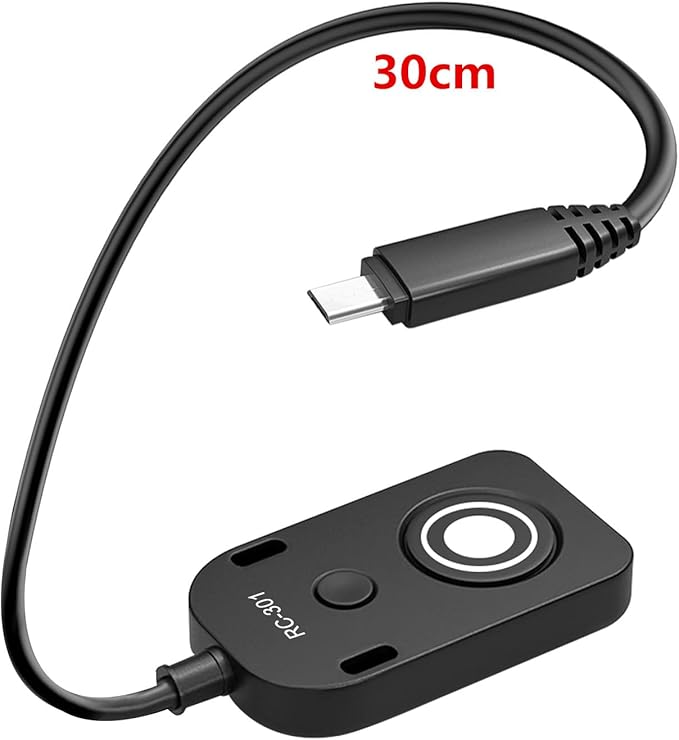 DYTDIEYINGTU Small Release Shutter Remote Control Cable RC-301 S2 for Sony Support Video Camera Cable a7m4 a7r4 a7r2 r3 m2 a9 a1 a6600 a6500 (30cm/12in)
