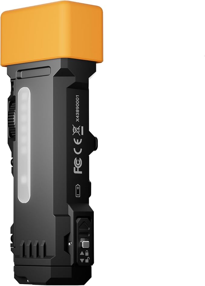 WUBEN AC3 Flashlight Diffuser Durable, Lamp Caps for X2Pro/X4 Flashlight, for Camping, Emergencies and Outdoor (Orange)
