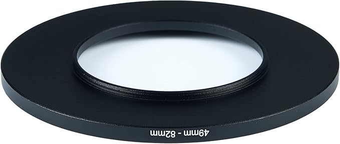 49mm to 82mm Step-Up Ring Filter Adapter for All Brands UV ND CPL Metal Ring Step-Up Rings Adapter Filter (49mm-82mm)