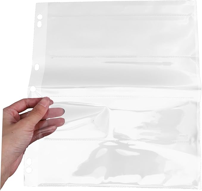 10pcs Negative Film Sleeves Heavy Duty Page Protectors Archival Photo Sleeves for Storage Bag