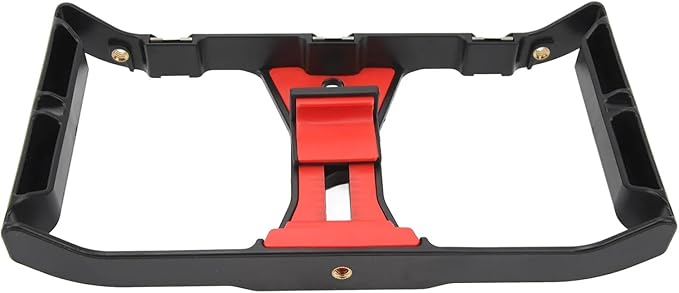 Phone Video Camera Cage Film Making Rig Hand Grip Bracket with Cold Shoe Mount 1/4in Screw for Smartphone Video Vlog Recording