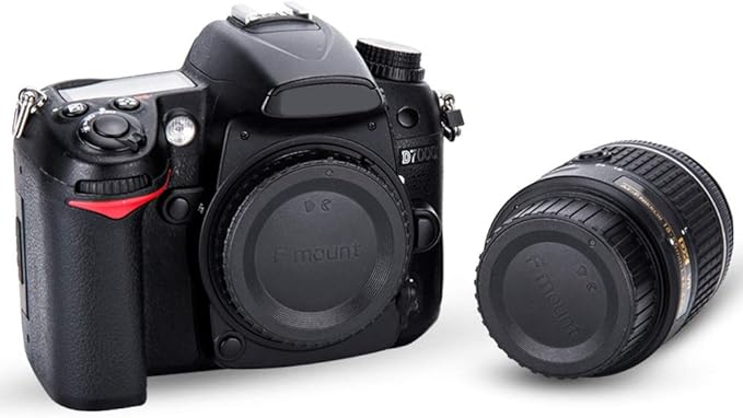 2 Pack F Mount Body Cap Cover & Rear Lens Cap for Nikon D3500 D3400 D3300 D3200 D5000 D5100 D5200 D5300 D5500 D5600 D7000 D7100 D7200 D7500 D850 D800 D810 D780 D750 D610 D500 D600 D5 D4 D3 and More