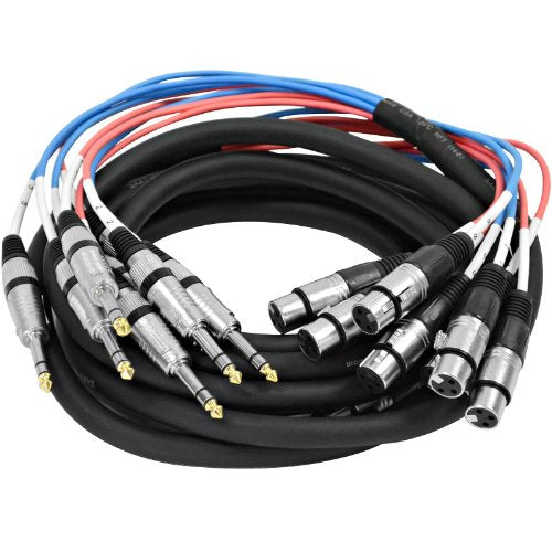 Seismic Audio - SAXT-8x20F - 8 Channel 20' XLR Female to 1/4" TRS Snake Cable