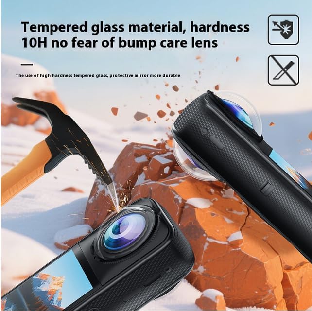 Coyktonty Lens Guard/Lens Protective Cover for Insta360 X5, 9H hardness High transmittance,Waterproof Dustproof (PC Material)
