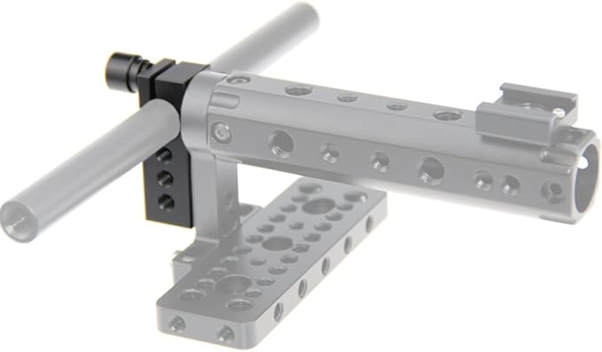CAMVATE 1/4" Thread 15mm Rod Clamp for SLR Camera Support Rig Monitor LED Handle Grip - 1094