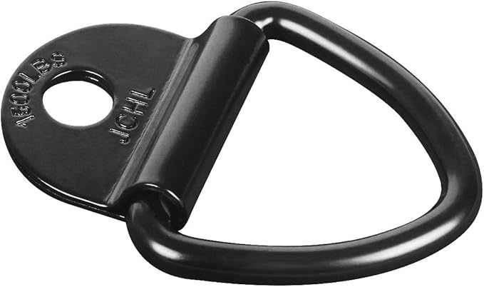 Cargo Tie-Down Anchors, 10PCS V-Ring 2" Diameter Steel V-Ring Bolt On Trailer Anchor for Cargo on Trucks Pickups Trailers Flush Mount TieDown Anchor