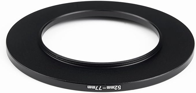52mm to 77mm Step-Up Ring Filter Adapter,for All Brands UV ND CPL, Metal Ring Step-Up Rings Adapter Filter (52mm-77mm)