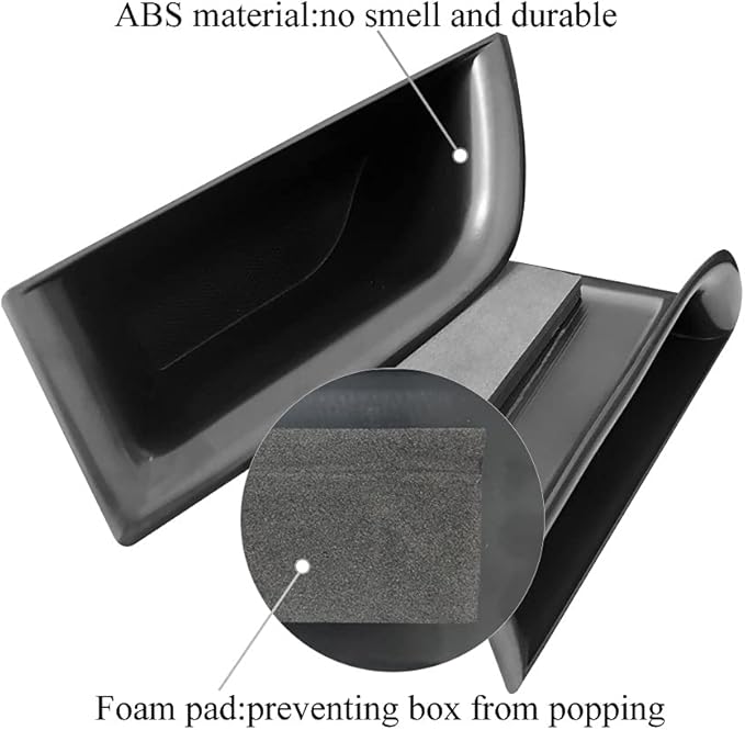 Vesul 4pcs Door Side Storage Box Compatible with Kia Sorento 2016 2017 2018 2019 2020 Armrest Phone Container Door Organizer Handle Pocket ABS Tray Insert Glove Pallet