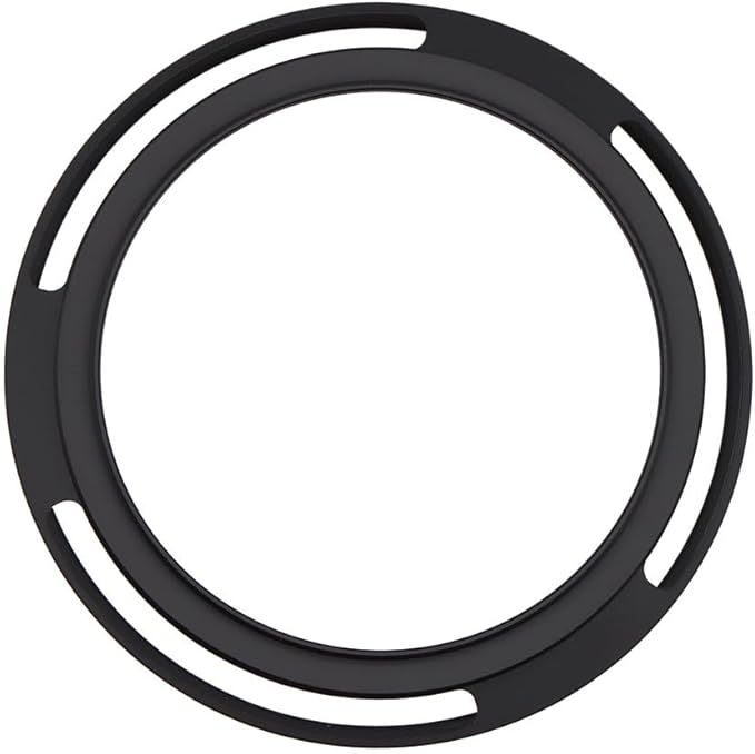 77mm Hollow Lens Hood 77mm Screw in Curved Vented Lens Hood 77mm Metal Lens Hood for 77mm Lens Hood Wide(Black)