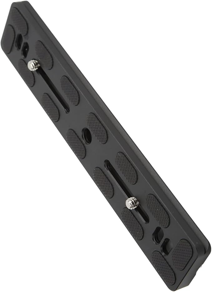 Quick Release Plate with 1/4 Inch Screw and D Ring, Arca Swiss Standard QR Plate for Camera Tripod Ball Head, Aluminum Alloy with Anti - Slip Rubber Pads (200mm)