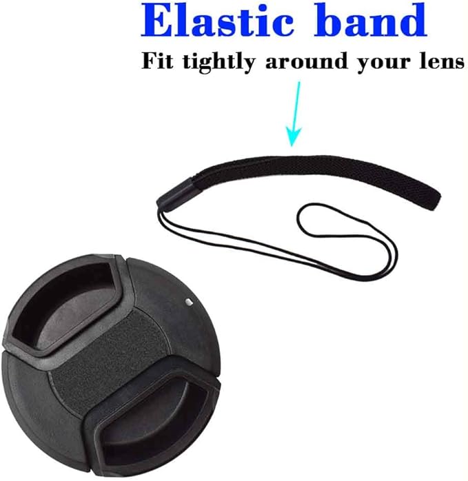 67mm Lens Cap Cover with Leash for AF-S Nikkor 85mm f/1.8G,AF-S 18-140mm f/3.5-5.6G,AF-S 18-300mm f/3.5-6.3G for Nikon D7200 D7100 D7000 D800 D600 D90 D5300,ULBTER Lens Cap & Cover Keeper -2 Pack