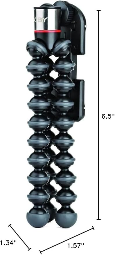 JOBY GripTight ONE GP, Universal Phone Holder, Magnetic GorillaPod Flexible Small Tripod for Smartphone, Foldable and Portable , Watch FIFA World Cup Football, Black