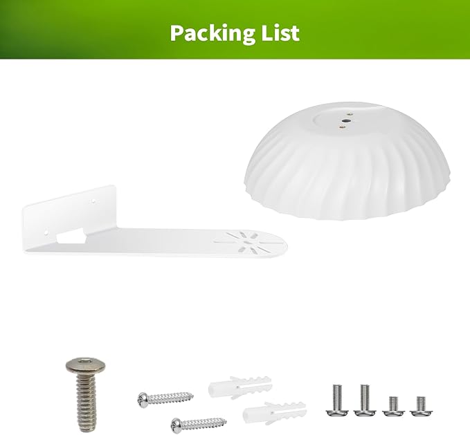 Wall Mount for WYZE Cam Pan V3, Outdoor Corner Mount Kit with Weatherproof Cover, Durable Housing for Outside Use – White (Camera Not Included)