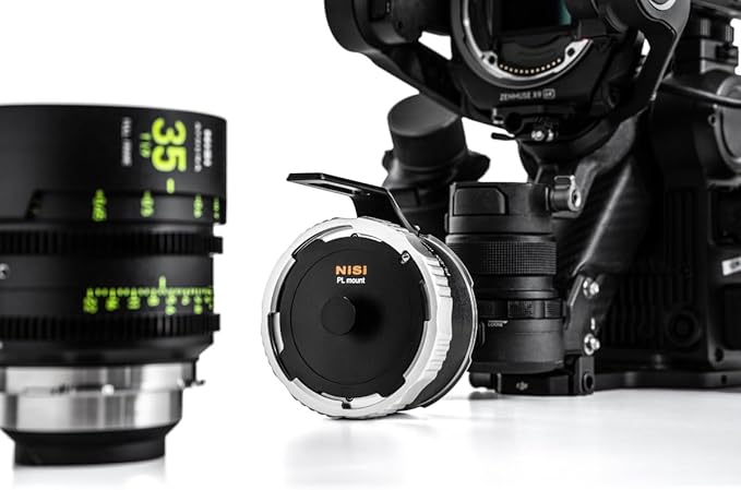 NiSi- Athena PL-DJI DX Lens Adapter - High Precision Converter for Using PL Lenses on DJI DX Mount Cameras - Enhanced Cinematic Performance and Creative Flexibility - Camera & Photography Accessories