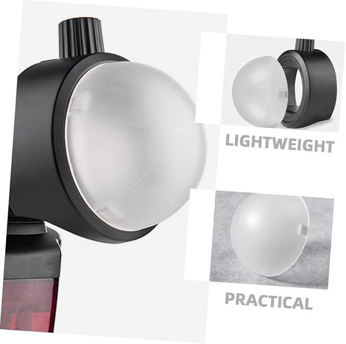 Artibetter Flash Lamp Cover Dome Diffuser for Photography Lightweight Shade for Even Light Distribution Essential Accessory for Shooting