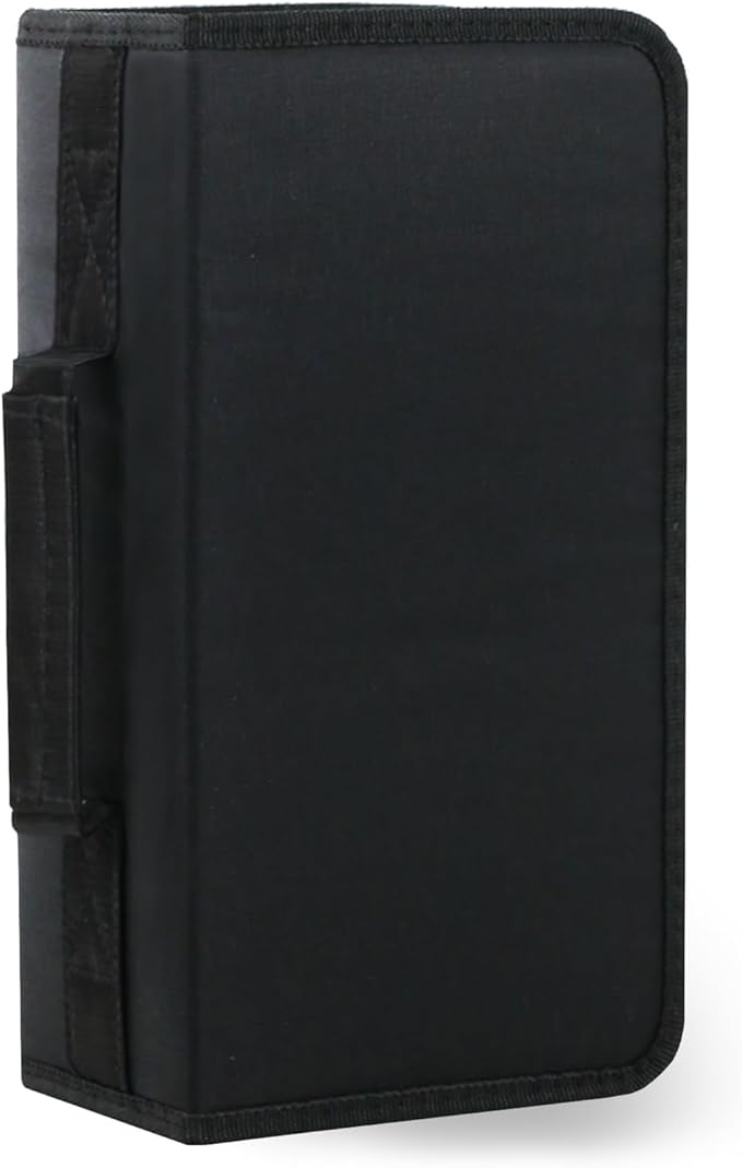 DVD Case CD Storage,128 Capacity CD Cases Holder DVD Storage Case Holders CD DVD Disc Case Storage Wallet Binder for Car Home Office Travel (128 Black)