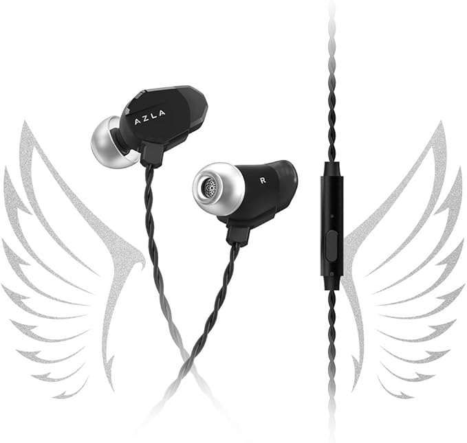 AZLA AIM8 Wired Earphone with Microphone, Gaming Earbuds with FPS Audio Profiles, Clear Mic for PC, PS5, Xbox, and More – Plug & Play Compatibility, IEM for Gaming
