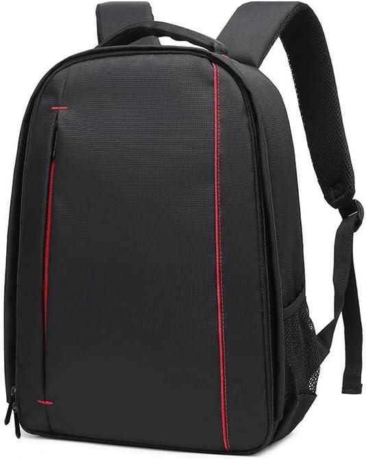 Waterproof SLR/DSLR Camera Backpack Shoulder Bag Travel Case For Canon Nikon Sony Digital Lens (Large, Red)