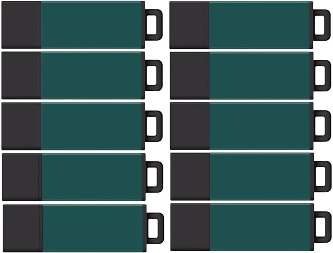 Centon DataStick Pro2 USB 2.0 Flash Drive 8GB x 10, Teal (S1-U2T9-8G-10)