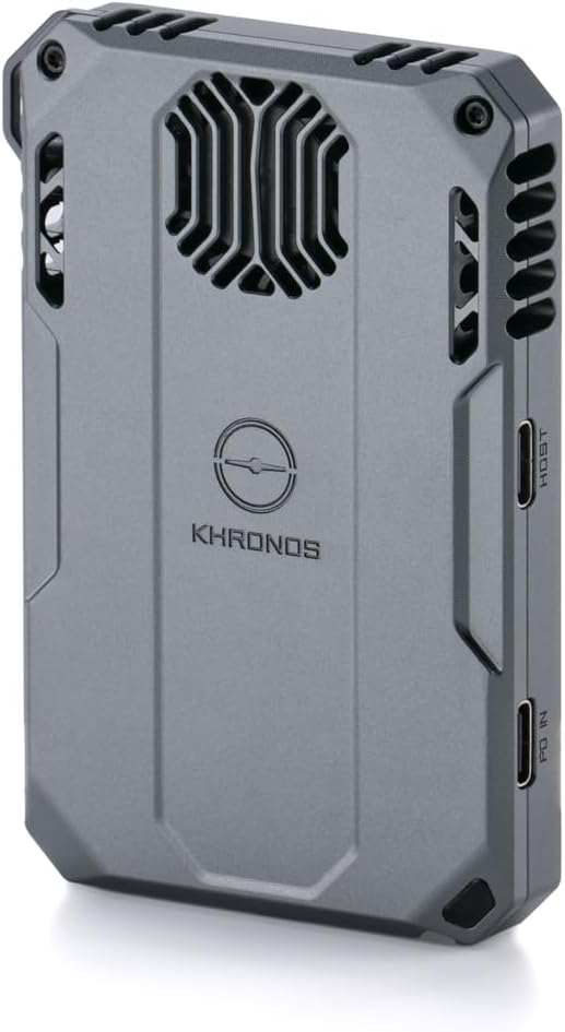 Tilta Khronos Cooling Storage System Compatible with iPhone 15/16 Pro & Pro Max – Space Gray | MagSafe Mount, SD/TF/M.2 SSD Support, 310MB/s Transfer, USB-C PD 100W, Silent Cooling