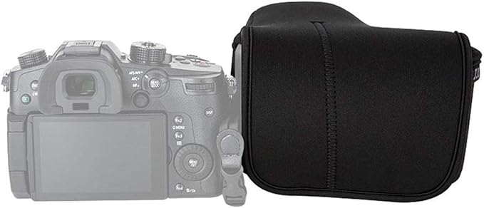 JJC Ultra Light Neoprene Camera Case Pouch Bag for Canon EOS R EOS RP +24-105mm Lens, 80D 70D 750D +18-135/17-85/18-55mm, Nikon D7500 D7200 D5500, Panasonic GH5 GH5S +12-60mm Lens, Water Resistant