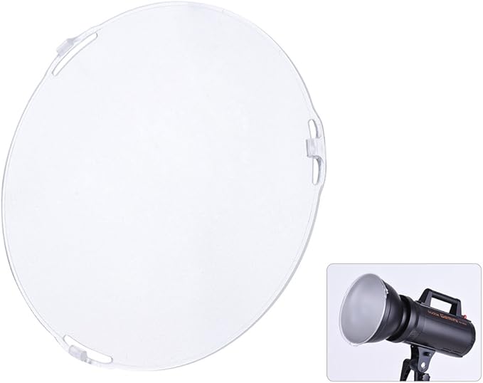Andoer Photo Studio Portable 18.5cm Frosted-Surface Diffuser Plate for Bowens Mount 7" Standard Reflector Lamp Shade