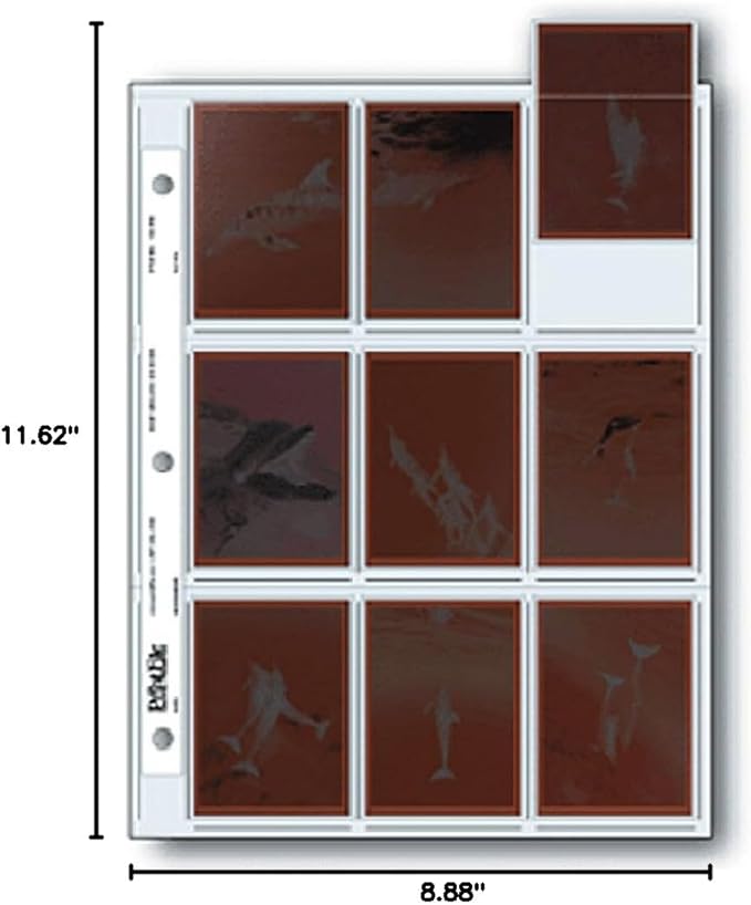 Print File Pkg 25 Archival 120 Negative Preservers. Holds 9 Individual 6x7 Sleeved Negatives or 18 collectable Cards or 2 1/2 x 3 1/2" Wallet Size Prints