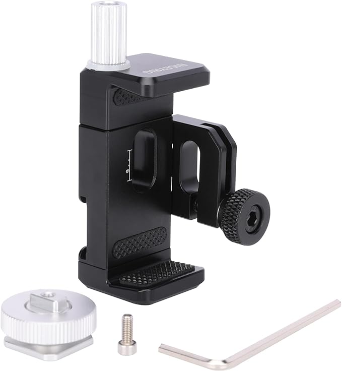 NICEYRIG SSD Holder Mount with External USB-C Cable Lock for Samsung T5 T7 SSD, Smartphone, Slim Power Bank Applicable for BMPCC 6K Pro/6K/4K Z CAM - 488