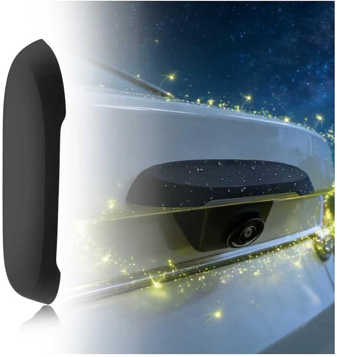 Car Backup Camera Rain Shield,Wider Car Back Up Camera Rain Cover Avoids Rain from Touching Lens,Silicone Car Rear View Cameras Cover with Adhesive Backing Car Accessories(Small:For widths:0.63“-0.9”)