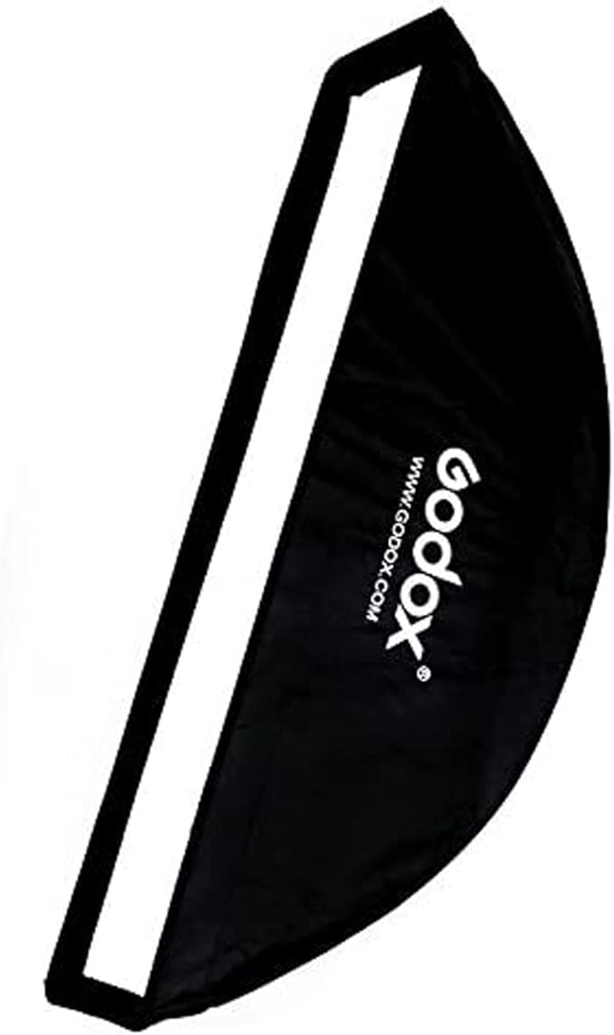 Godox 12"x 47"/30x120cm Softbox Reflector Modifier with Honeycomb Grid Bowens Mount Speedring for Photo Strobe Studio Flash Softbox for Godox AD600BM SK400II MS300 AD400Pro VL150 w/Carrying Bag (2Pcs)