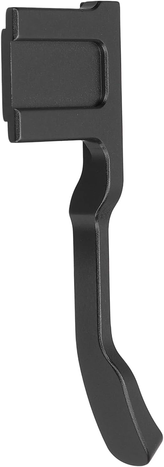 Camera Thumb Up Grip Aluminum Alloy Metal Support with Hot Shoe Cover for GFX-50R Mirrorless Camera (Black)