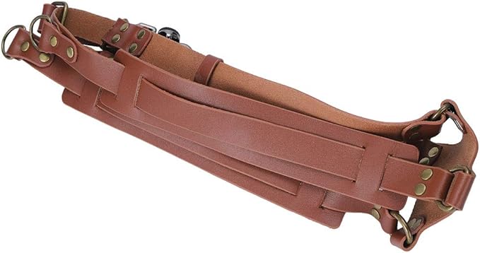 Pilipane Camera Harness, Shoulder Leather Camera Strap, Double Shoulder Camera Strap Harness Quick Release adjust Camera Tether Strap, Camera Holster
