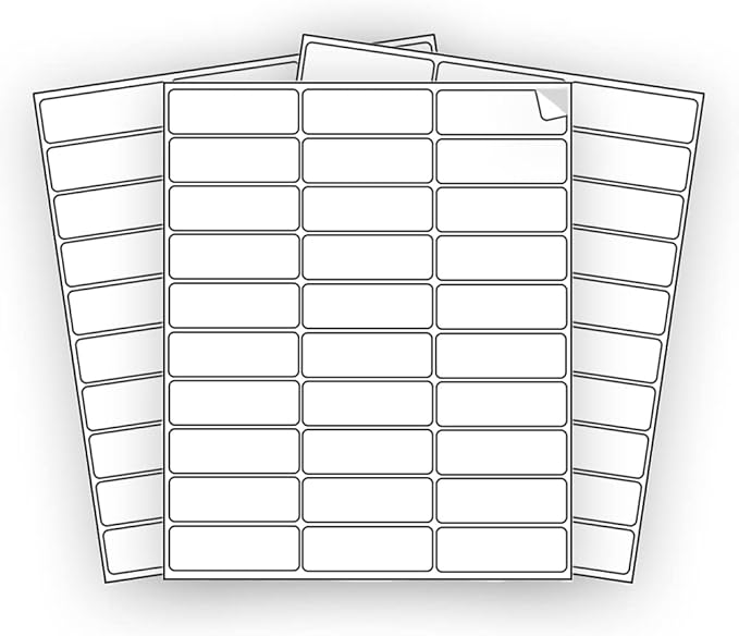 600 EcoSwift Shipping Labels 2 5/8 x 1 inches Mailing Address Inventory Blank White Self Adhesive for Laser Inkjet Printer 2.625 x 1