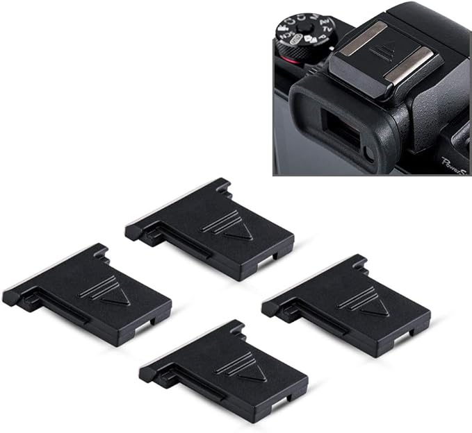 4PCS Camera Hot Shoe Cover Protector Cap for Canon EOS R100 R5 R6 R RP M50 M5 DSLR EOS 1D 1DX 1Ds Series,5D Mark IV III II 5DS 5DSR 6D 6DM2 7D 7DM2 90D 80D 77D 70D Rebel T8i T7i T7 T6s T6i SL3 SL2
